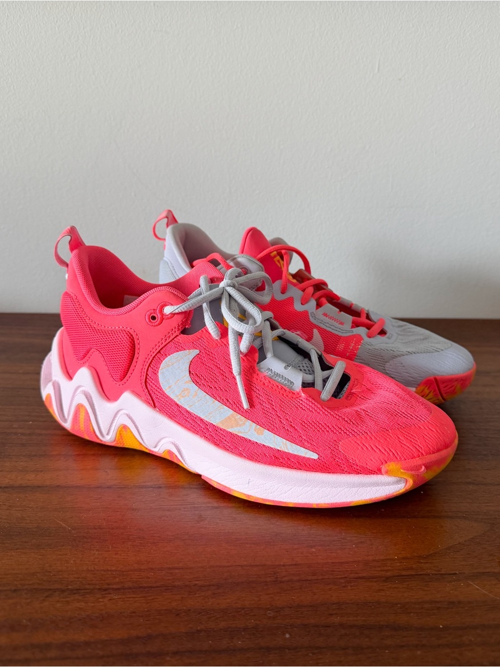 Nike Giannis Immortality 2 Big Kids 7Y Hot Punch Basketball Shoes DQ1943-600